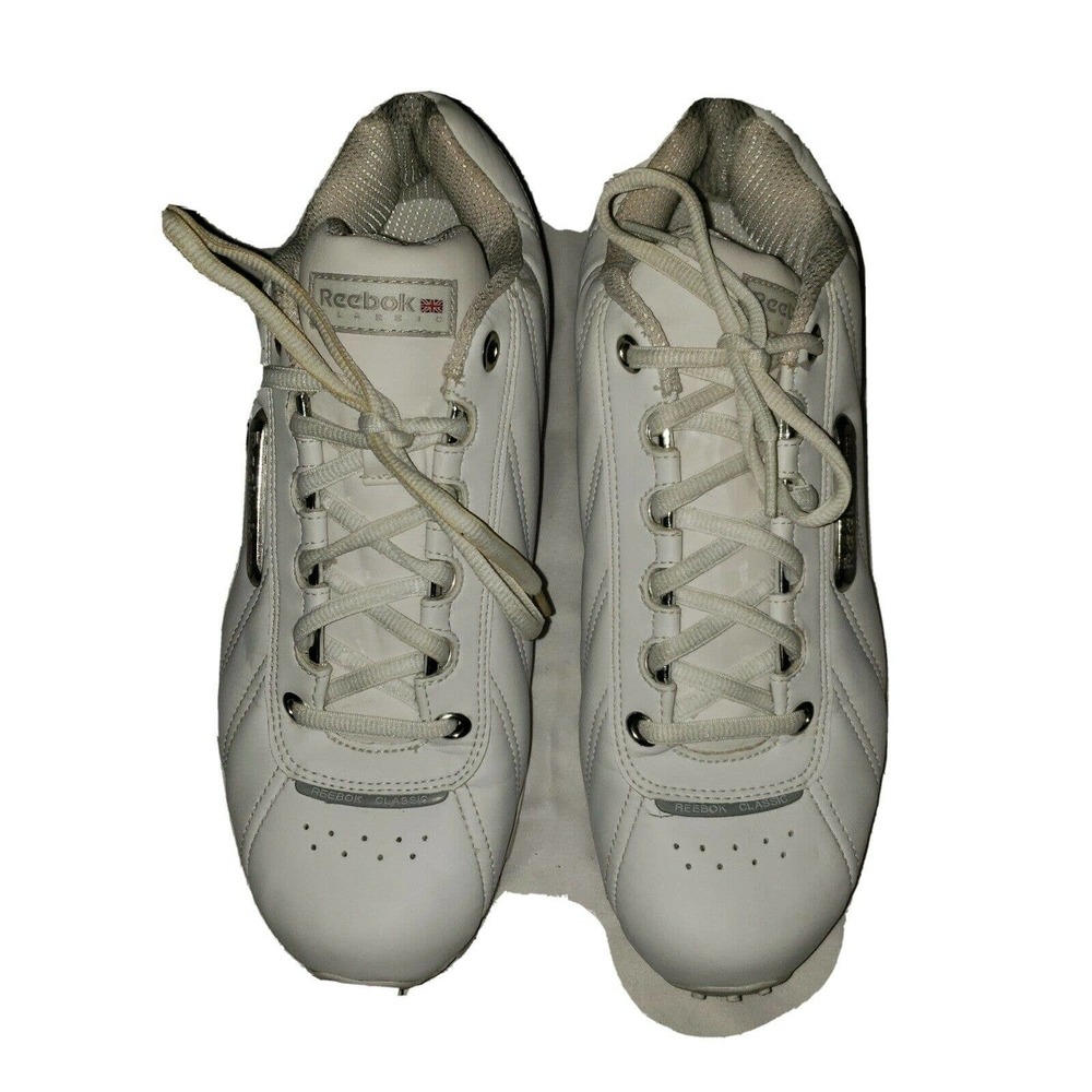 Reebok White Vintage Classic RB 412 FLU 1-116373 Shoes Sneakers‎ Size 10